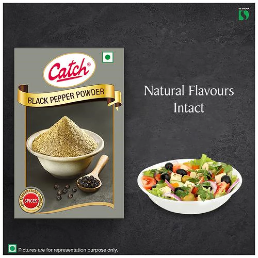 Catch Black Pepper Powder - Enhances Flavour, 100 g carton-6.webp